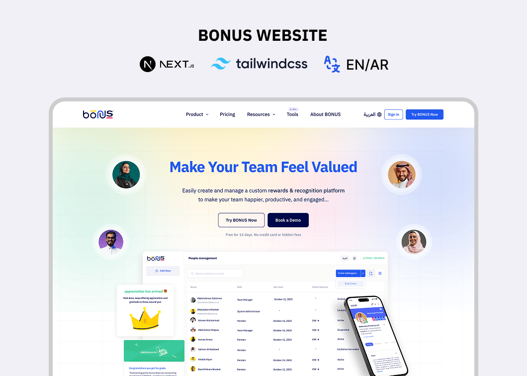 BONUS Website